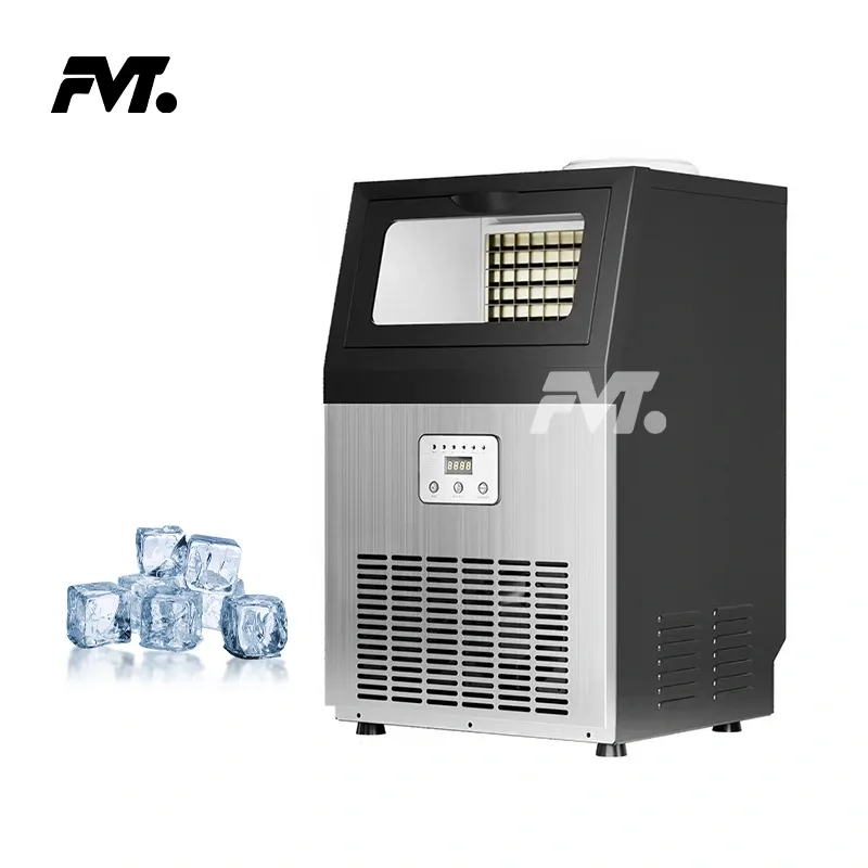 High Efficiency 50kg Daily Capacity Commercial Ice Maker for Seafood Retail and Cold Drink Storage -  - Food Mach Tech