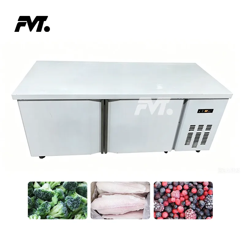 Commercial Refrigerated and Frozen Cabinet with Stainless Steel Countertop 420L for Restaurant Kitchen -  - Food Mach Tech