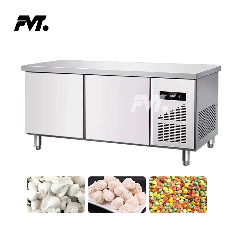 Commercial Refrigerated and Frozen Cabinet with Stainless Steel Countertop 420L for Restaurant Kitchen -  - Food Mach Tech
