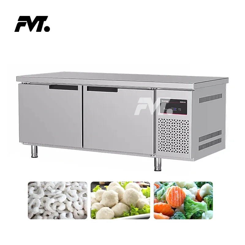Commercial Refrigerated and Frozen Cabinet with Stainless Steel Countertop 420L for Restaurant Kitchen -  - Food Mach Tech