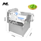 Commercial Pepper Slicing Machine 300kg/h Stainless Steel Vegetable Cutter for Restaurant Kitchen - - Food Mach Tech