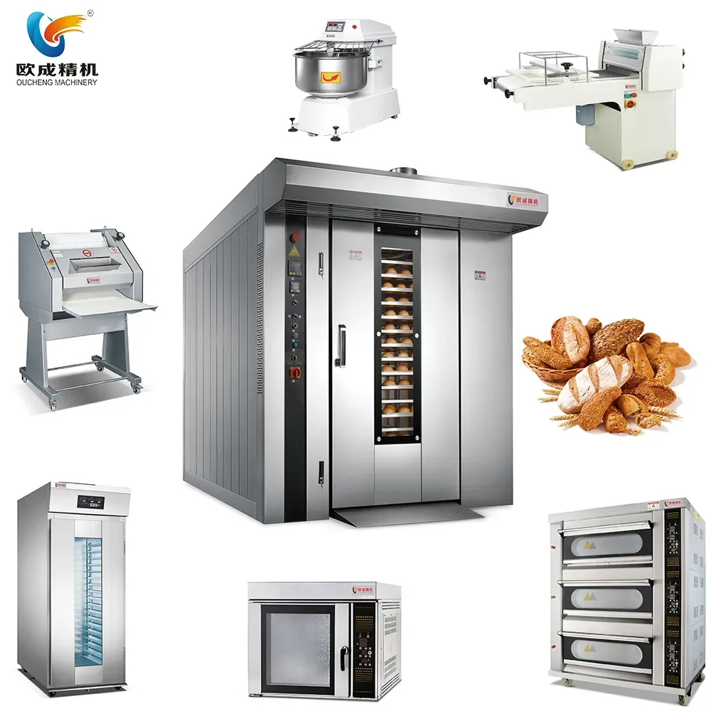 Forno giratório comercial personalizado do cozimento do pão do forno para a loja da padaria 12 16 32 64 forno profissional das bandejas - Peneiramento Máquina - foodmachtech