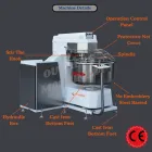Electric Automatic Dough Mixer Turning Cylinder for Bakery and Restaurant - Rounding Machine - foodmachtech
