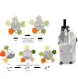 Nova Condição Automática Vegetal Cortador Máquina Chopper para Frutas e Vegetais Preparação Meat Slicer - Moedor de Carne - foodmachtech