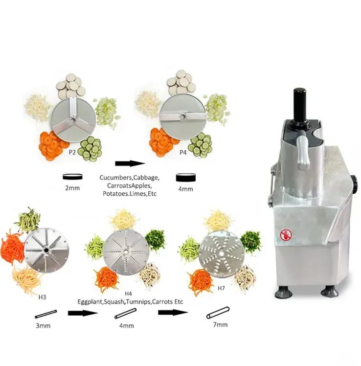 Nova Condição Automática Vegetal Cortador Máquina Chopper para Frutas e Vegetais Preparação Meat Slicer - Moedor de Carne - foodmachtech