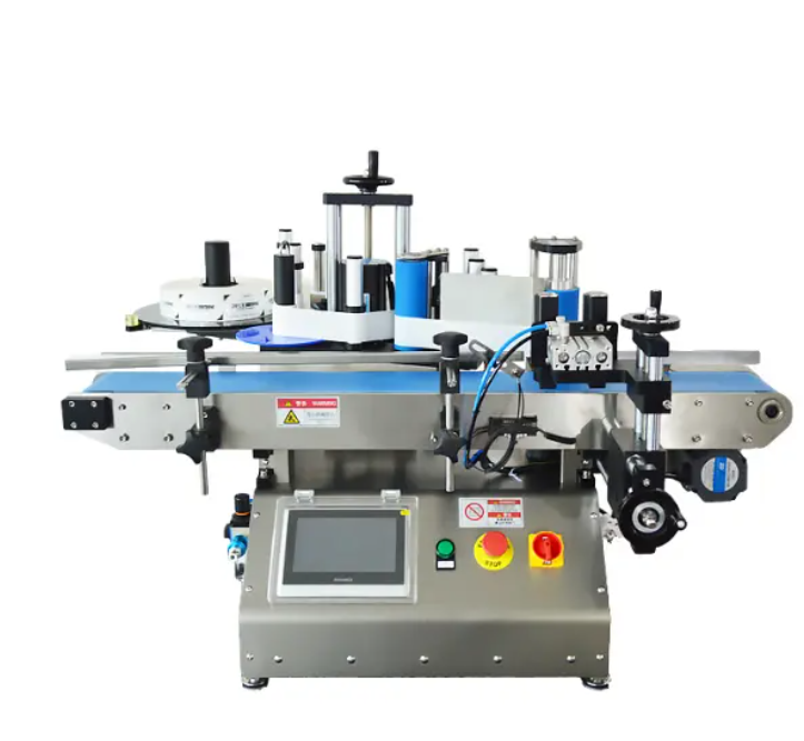 Последний полностью автоматический настольный овощной сок круглая бутылка Этикетировочная машина для нанесение этикетки на овощной сок круглый