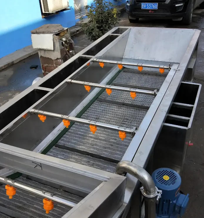 Fresh vegetables, fruit washing, drying processing machinery, dried jujube washing machinery - Washing Tunnel - foodmachtech