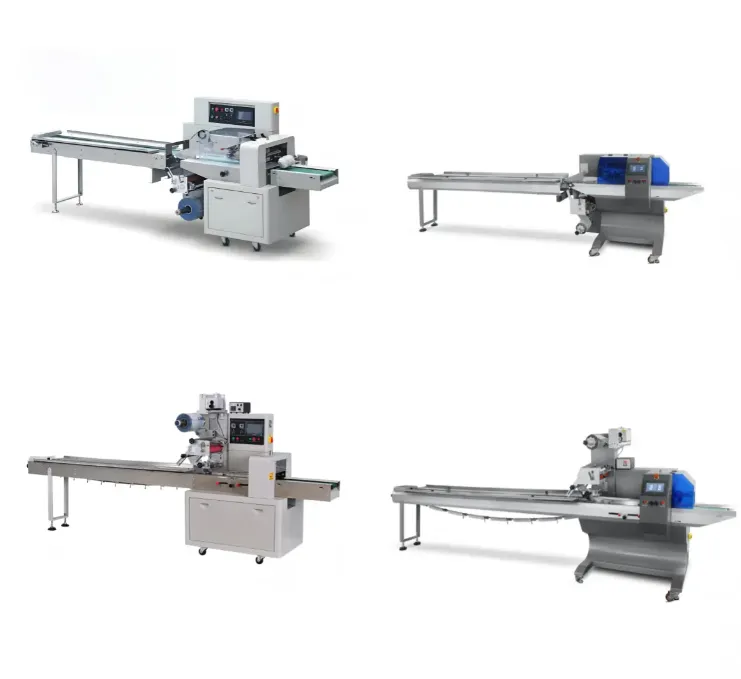 High Speed Flow Popsicle Ice Cream Bread Cookies Snacks Automatic Horizontal Pillow Packaging Machine - Packaging Machine - foodmachtech