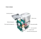 Acero inoxidable caballa hierba carpa pescado carne selector separador espinoso pequeño hueso y carne separador pescado carne selector - Separador del hueso de la carne - foodmachtech
