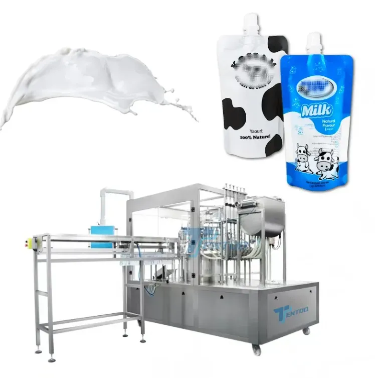 Milk Pouch Packaging Machine Liquid Pre-made Bag Packaging Machine Stand-up Pouch Water Packaging Equipment - Packaging Machine - foodmachtech