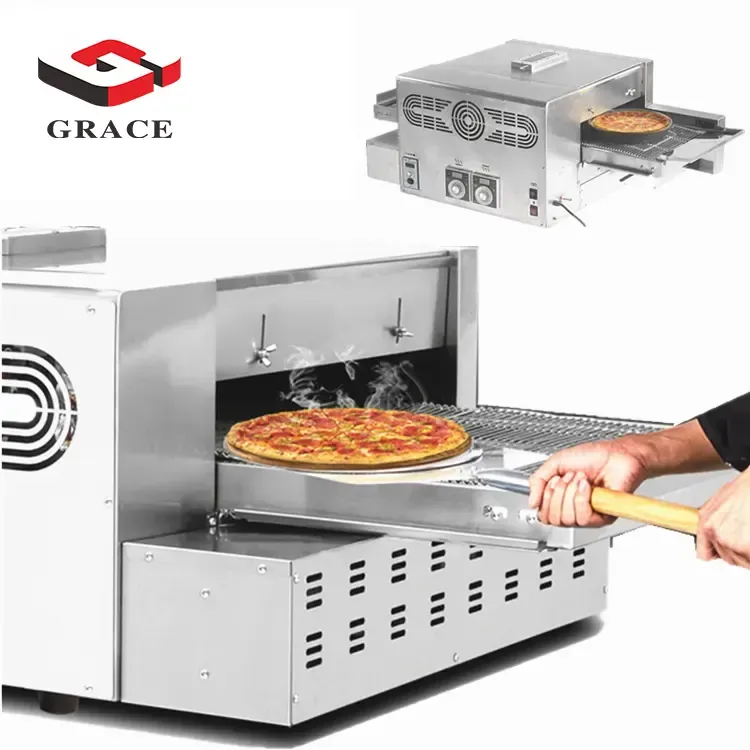 Grace Commercial Restaurant Kitchen Equipment Gas Convection Conveyor Pizza Oven for Bakery - Oven - foodmachtech