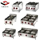 Commercial Standing Gas Range Stove 4 Burner with Flat Plate Grill Gas Ranges with Oven - Oven - foodmachtech