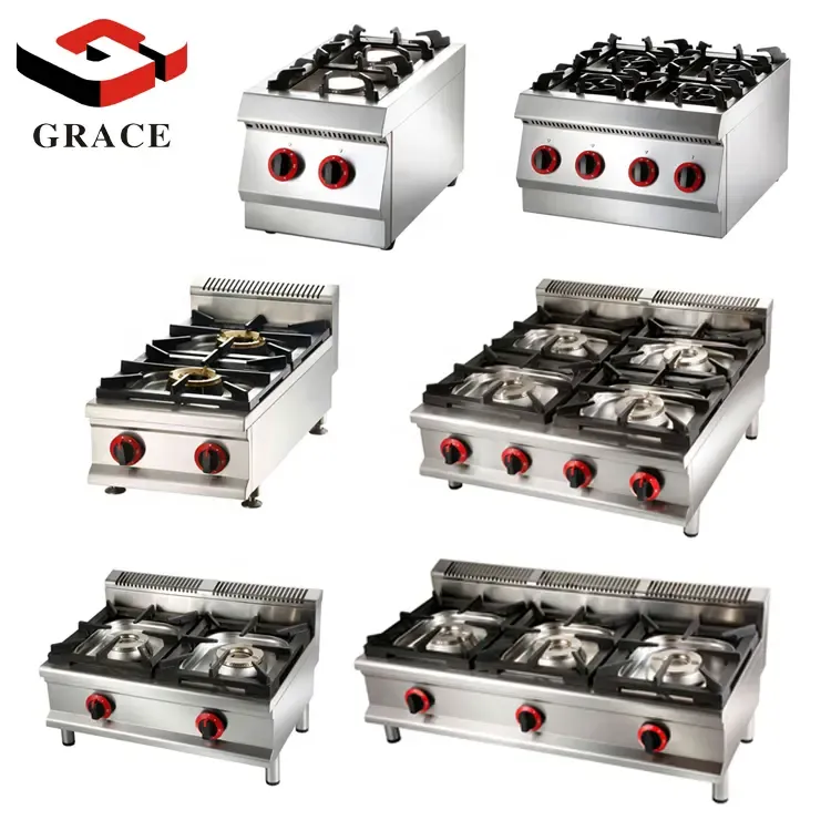 Commercial Standing Gas Range Stove 4 Burner with Flat Plate Grill Gas Ranges with Oven - Oven - foodmachtech