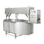 Linea di lavorazione del latte in acciaio inox, - Pressa per formaggio - foodmachtech