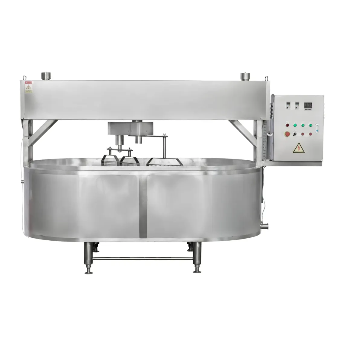 Stainless Steel Dairy Cheese Milk Processing Line Round Rectangular Cheese Vat - Cheese Press - foodmachtech