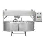 Linea di lavorazione del latte in acciaio inox, - Pressa per formaggio - foodmachtech