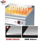 Grace Commercial Electric Stainless Steel Freestanding 1/3 Grooved BBQ Grills Gas Griddle with Cabinet - Oven - foodmachtech