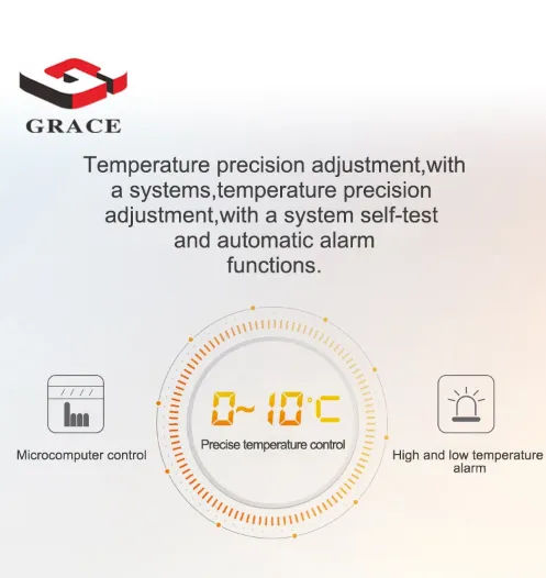 Nouvelle version en acier inoxydable à 4 portes verticale verticale commerciale réfrigérateur à double température refroidi par air congélateur poignée - Stand - foodmachtech