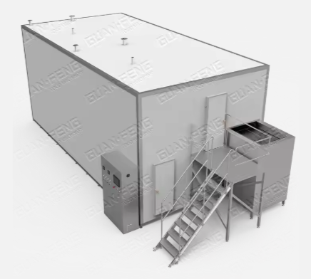 3000KG/H Fluidized IQF Freezer Manufacturer Food Processing Equipment Pet Food Processing Machine French Fries Production Line