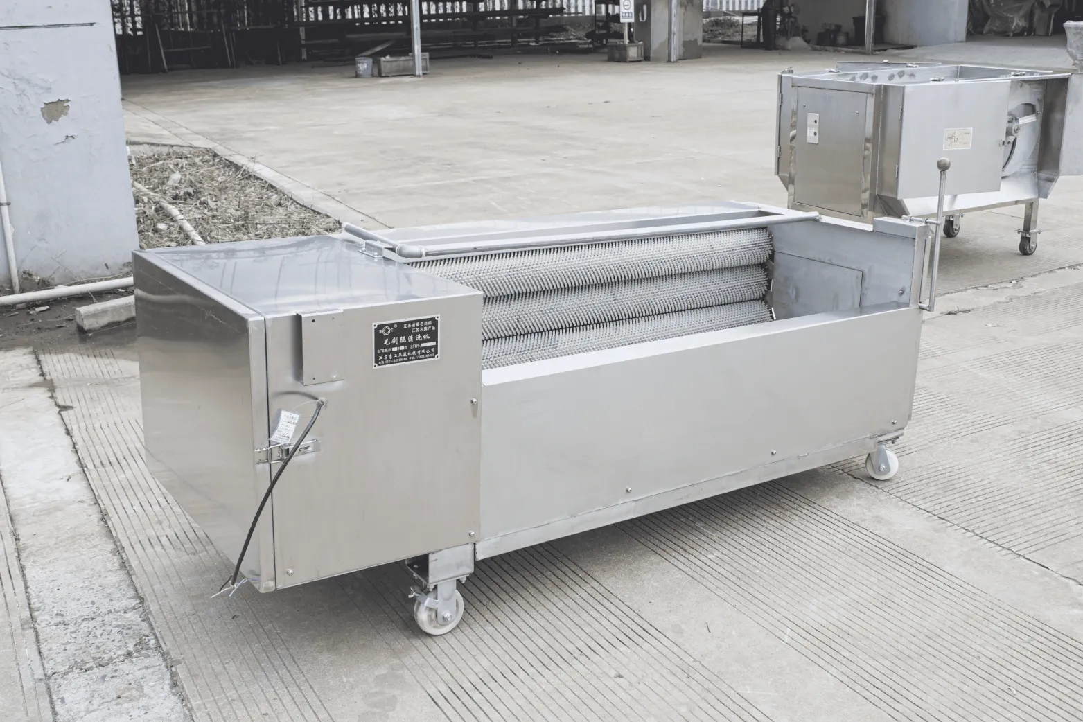 Li-Gong Kartoffel schäler Kartoffel-Wasch-Schäl-Schneide maschine - Obst- und Gemüseschneider - foodmachtech