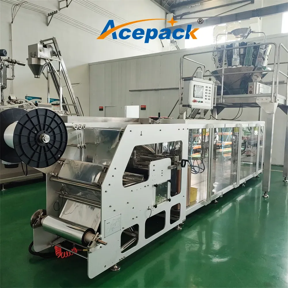 Doypack de fermeture à glissière automatique formant la machine de remplissage Noix de cachew Haricots pesant la machine de conditionnement servo - Machine de remplissage - foodmachtech