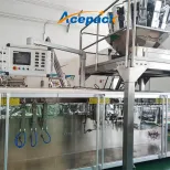 Doypack de fermeture à glissière automatique formant la machine de remplissage Noix de cachew Haricots pesant la machine de conditionnement servo - Machine de remplissage - foodmachtech