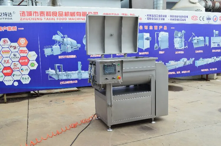  Automatic Vacuum Stuffing Mixer 304 Stainless Steel Meat Mixing Machine For Sausage Dumpling Filling - Meat Stuffing Mixer - foodmachtech