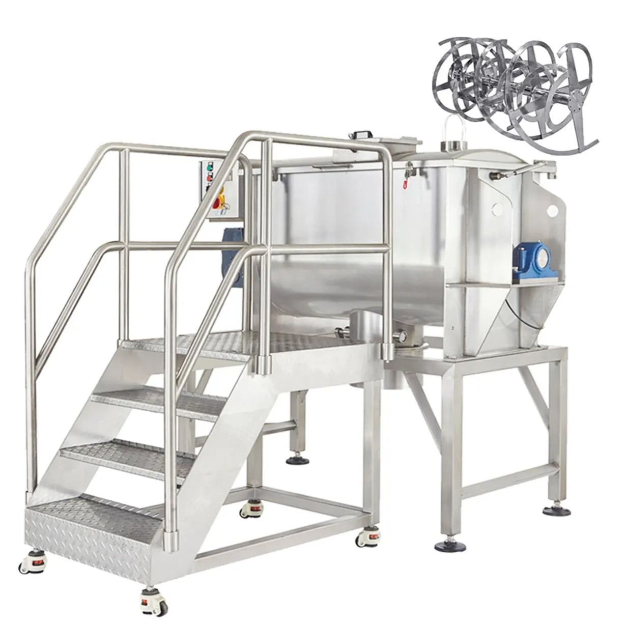 Ribbon Blender Dry Powder Ribbon Mixer Herbal Detergent Washing Powder - Washing Tunnel - foodmachtech