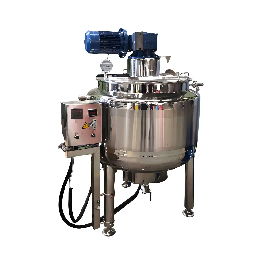 Stainless Steel 304 316 Mixing Tanks With Agitators Liquid Mixer Tank with Heater for Liquid - Mixer - foodmachtech
