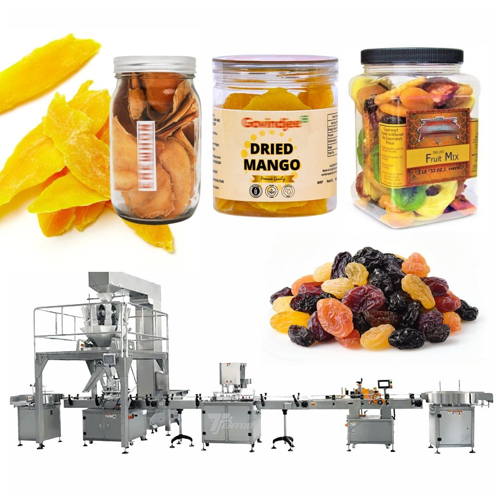 Máy chiết rót đóng nắp và đóng nắp lon bỏng ngô hạt cà phê hạt cà phê tự động