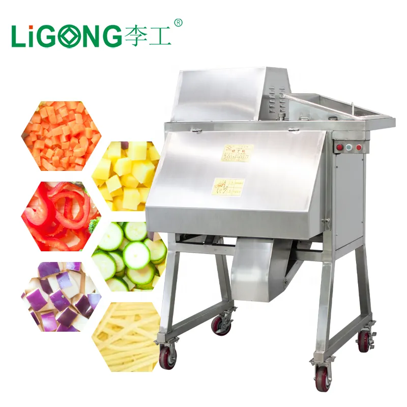 Fabricación eléctrica cortadora de verduras cortador Chopper fruta seca máquina de corte en dados máquina de corte de zanahoria - Cortador de frutas y verduras - foodmachtech