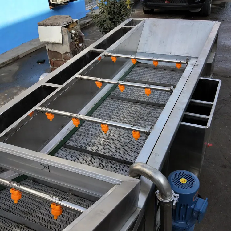 Industrial Fresh Vegetable Fruits Cleaning Drying Processing Machinery Dry Dates Washing Machine for Sale - Washing Tunnel - foodmachtech