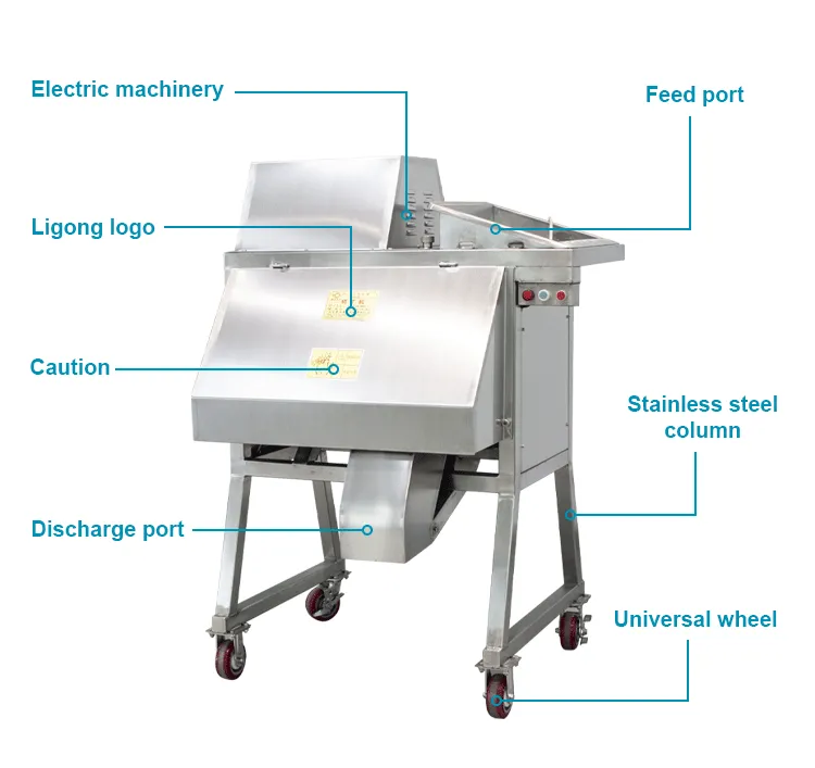 Fabricación eléctrica cortadora de verduras cortador Chopper fruta seca máquina de corte en dados máquina de corte de zanahoria - Cortador de frutas y verduras - foodmachtech