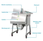Manufacture Electric Vegetable Slicer Cutter Chopper Dried Fruit Dicing Cutting Machine Carrot Cutting Machine - Fruit & Vegetable Slicer - foodmachtech