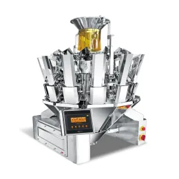 Multi-Function 10-14 Heads Combination Weighing Machine for High Volume Production for Fruit Filling & Packaging in Bags Pouches
