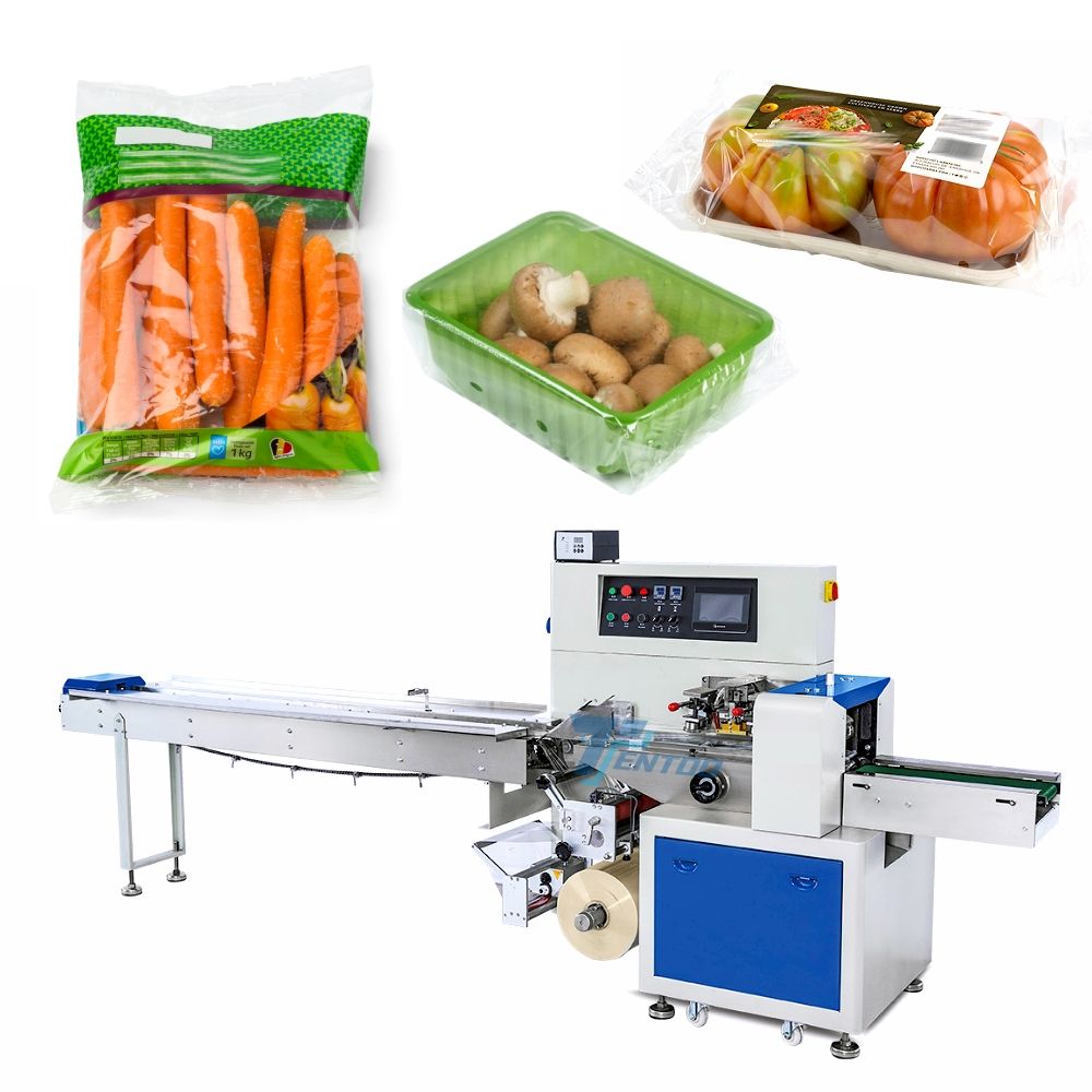 อัตโนมัติถั่วยาวหมอนเครื่องบรรจุภัณฑ์ยี่หร่าไม้ตีกลองเครื่องบรรจุหน่อไม้ฝรั่งเครื่องบรรจุ