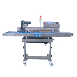 FRS-1100WQ Continuous Band Sealer for Bags for Beverage Chemical Commodity Pouches Sealing with Core Engine Components