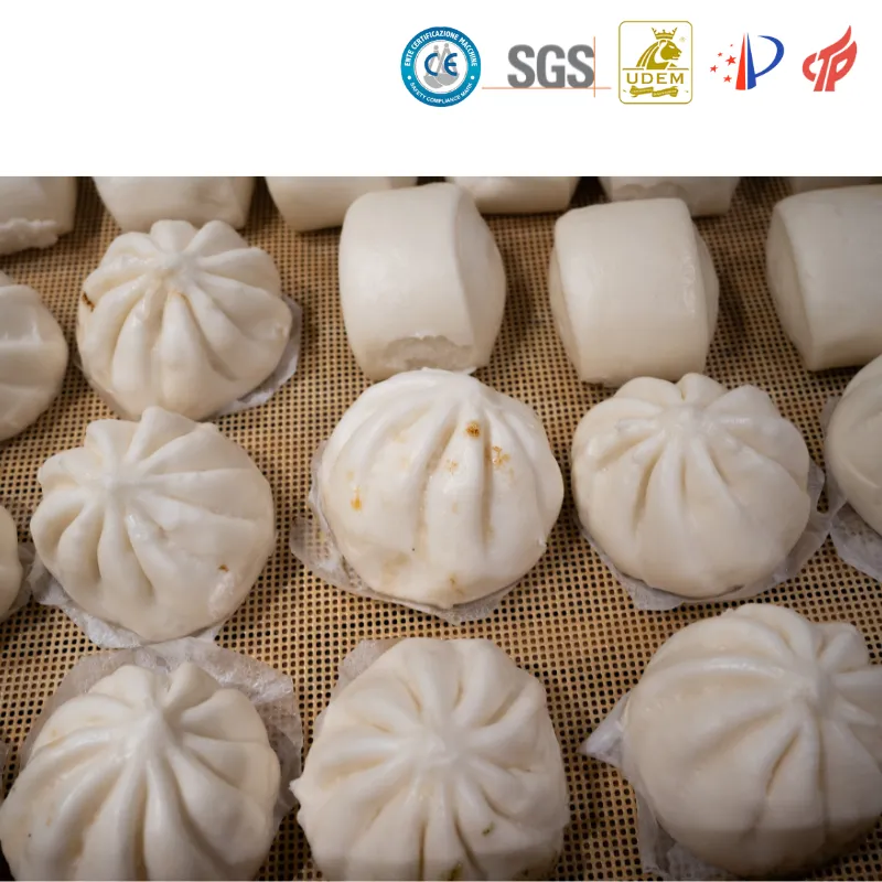 AUTOMATIC STEAMED BUNS PRODUCTION LINE FLOWER and WALNUT STUFFED BUN MAKING MACHINE CHINESE STYLE BAKED ROLL BAOZI MAKER - Steamed Bun Machine - foodmachtech