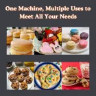High-Efficiency Cookie and Cake Dual-Purpose Machine Multi-Function Bakery Equipment for Mass Production - Biscuit Stamping Machine - foodmachtech