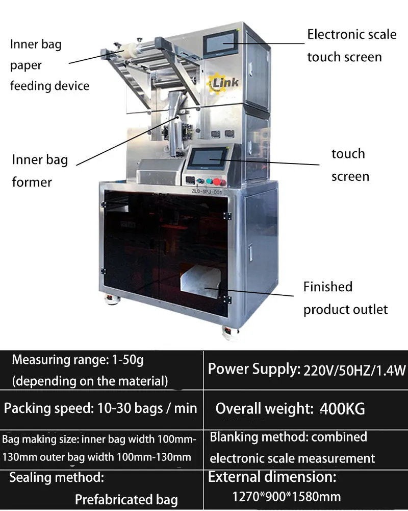 Full Automatic Granulated Coffee Bean Candy Seed Horizontal Premade Bag Packing Machine - Packaging Machine - foodmachtech