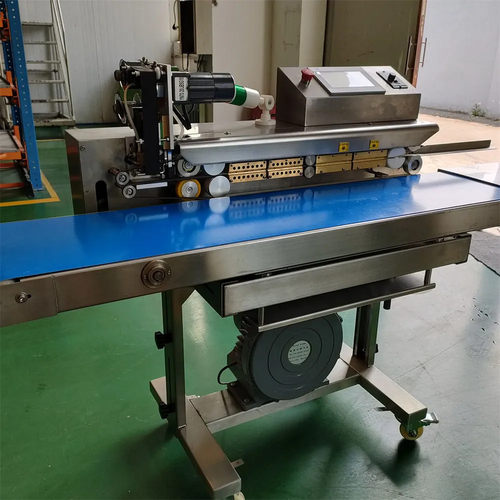 FRS-1100WQ Continuous Band Sealer for Bags for Beverage Chemical Commodity Pouches Sealing with Core Engine Components - Sealing Machine - foodmachtech