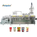 CE Certified Automatic Horizontal Pouch Packing Line for Chemicals Plastic FFS Packaging for Granules Powders Liquids Bearing - Packaging Line - foodmachtech