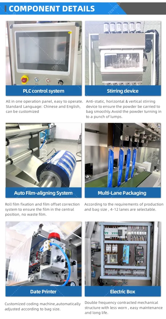 Multi lane Small Bag Powder Stick Filling and Packing Machine - Packaging Machine - foodmachtech