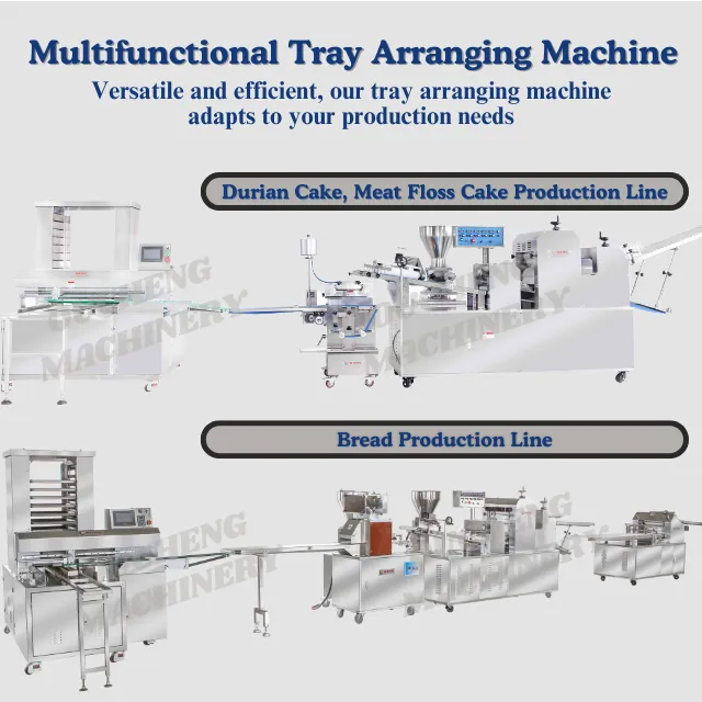 OUCHENG Advanced Automated Tray Arranging Machine for Efficient Sorting and Stacking - High Capacity Automated Setting Trays - Bread Shaping Machine - foodmachtech
