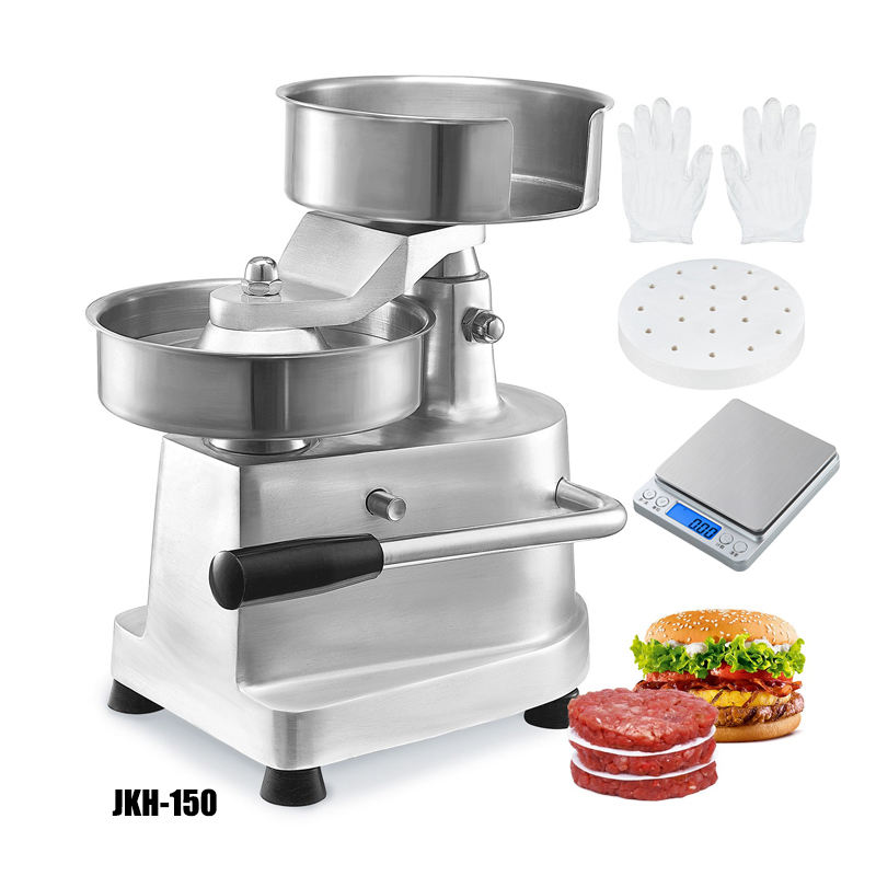 150 мм производитель котлет для гамбургеров JKH-150 нержавеющая сталь 304 купить 1 получить 5 бесплатных перчаток с электронными весами 500 бумага для гамбургеров в наличии