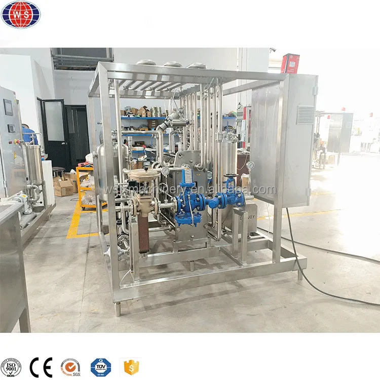 1000LPH Steam Heating Juice Plate Pasteurizer Machine - Sterilizer - foodmachtech