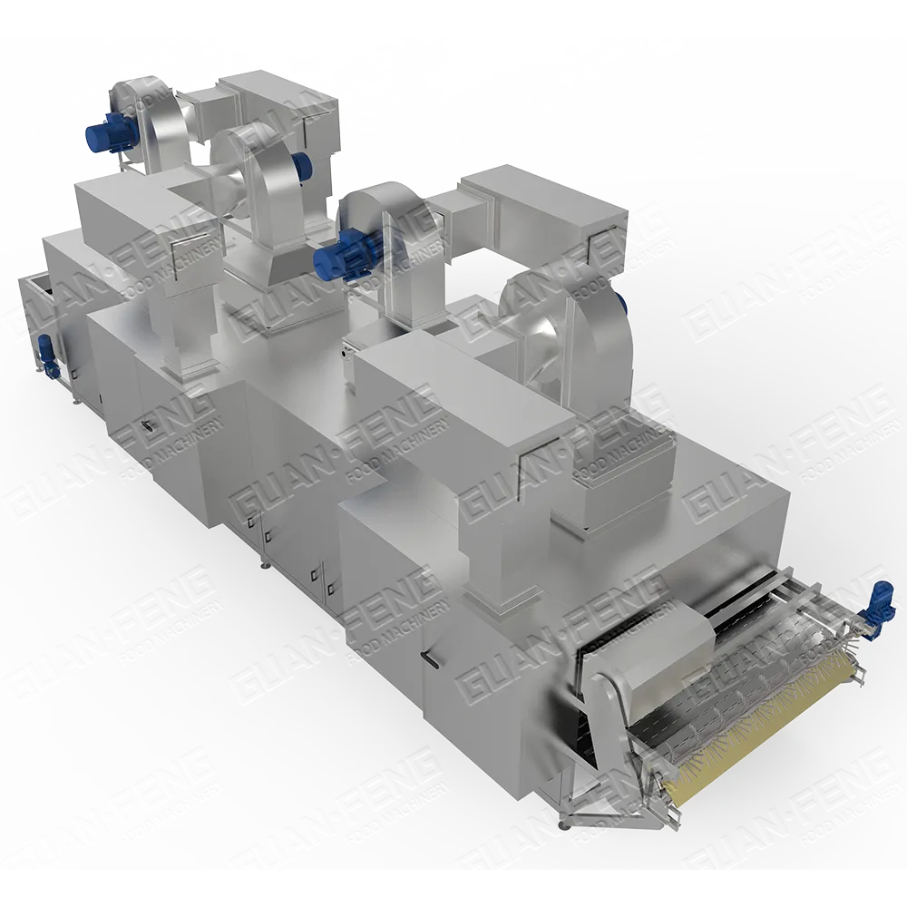 Capacidad industrial de múltiples capas continua automática de la producción en masa 2 T/h del secador de la correa de la malla para la fruta y verdura - Secadora - foodmachtech