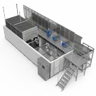 Linha de Processamento Congelado Automático IQF Vegetal Fruta Marisco Carne Congelador 1000 KG/H Congelamento de Alta Velocidade para Camarão - Congelador industrial - foodmachtech