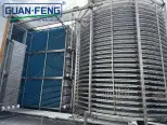 HighEfficirnt Grande Capacidade 4000kg IQF Freezer MachineSpiral Explosão Chiller Shock Freezer PLC Seafood / Fish / Shrimp - Congelador industrial - foodmachtech