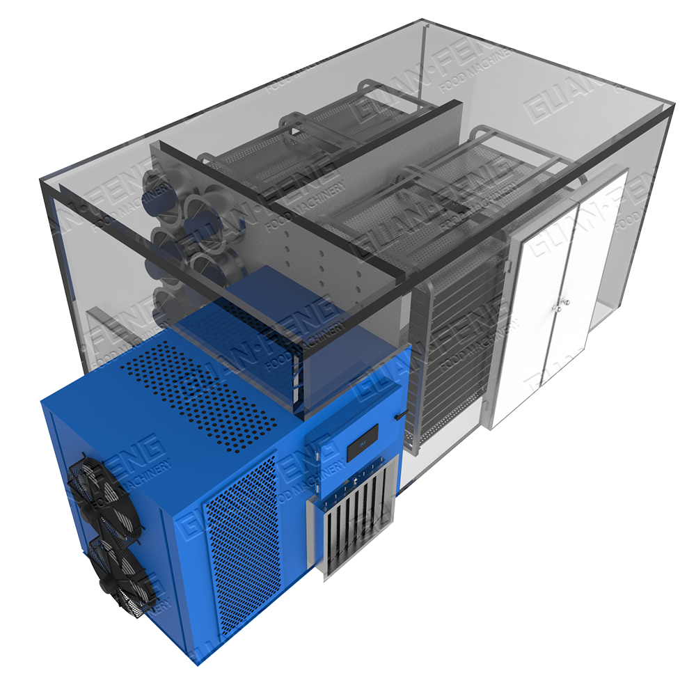 Control de temperatura inteligente bomba de calor secadora frutas deshidratador alta capacidad no contaminación CE certificado GRH-300